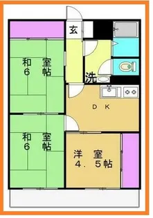 ヒルトップ梶ヶ谷【3階】の間取り
