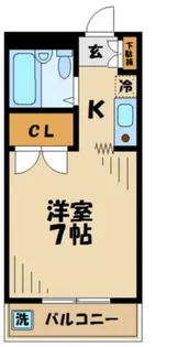 ジュネス鹿島【5階】の間取り