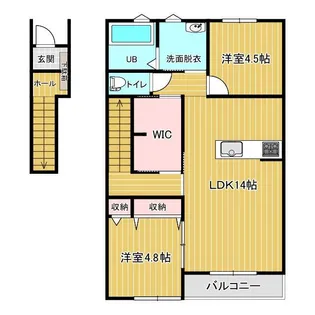 クレストガーデン【2階】の間取り