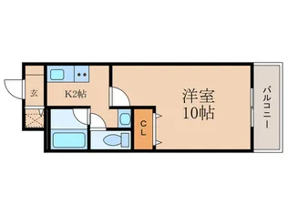 サンライズあもうだ【2階】の間取り