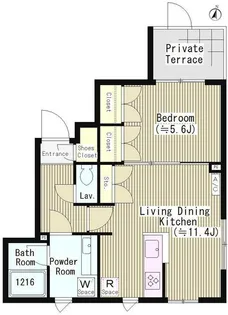ファレール笹塚【1階】の間取り