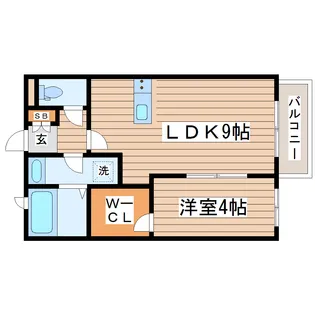 アーシャル八乙女【1階】の間取り