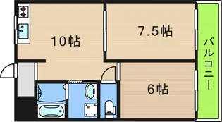 第一盛運マンション【3階】の間取り