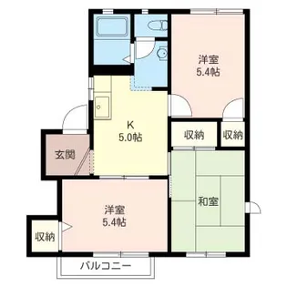 ベルカーサ【2階】の間取り