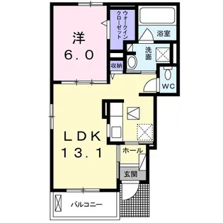 カーサ・フランブリーズII【1階】の間取り