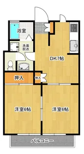 フクショウハイツ【1階】の間取り