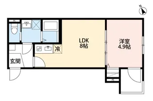 グランデール春日部【3階】の間取り