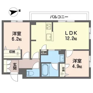 ランポポ コティ ガンダ【2階】の間取り