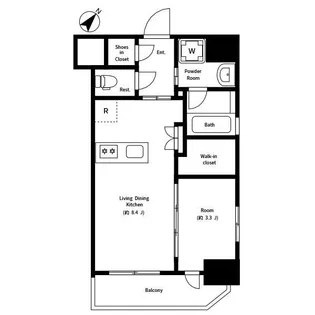 グローベル横浜伊勢佐木町【7階】の間取り