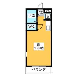 コーポラスアサヒ【1階】の間取り