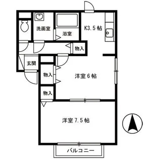 ハイセレール秀【1階】の間取り