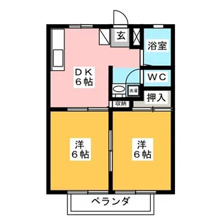 サンライト杉山【2階】の間取り