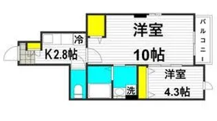 オーセンティック4【1階】の間取り