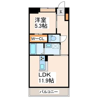 ホワイトベース【6階】の間取り