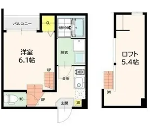 カーサセルパ【2階】の間取り