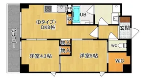 フレンドハウス【4階】の間取り
