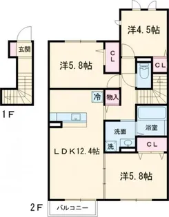エストレーラI【2階】の間取り