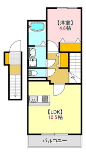 クレール比治山【2階】の間取り