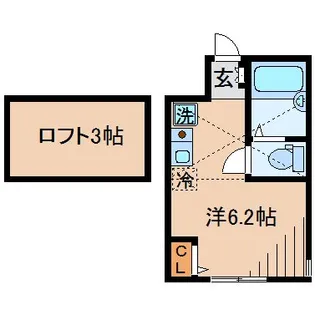 シャンティヒル白楽【1階】の間取り