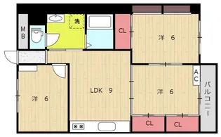 宮崎タイセイハイツ【8階】の間取り