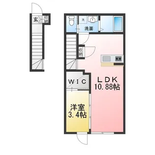 グランヴィラ八本松【2階】の間取り