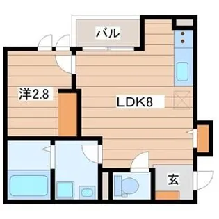 プルミエールJINNO【2階】の間取り