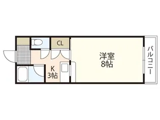 ARCナカシマ壱番館【3階】の間取り