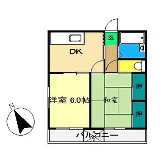 メゾンよこはま【3階】の間取り