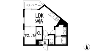 REGALEST‐KLC川西1【3階】の間取り