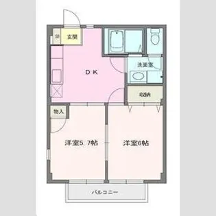 シャンガッセ【2階】の間取り