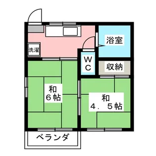 ミヨシハイツ【2階】の間取り