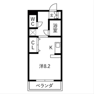 パラドール【2階】の間取り