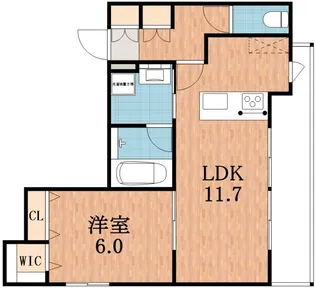 サンソアレ駒川中野【3階】の間取り