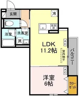 D-asset矢崎町【3階】の間取り