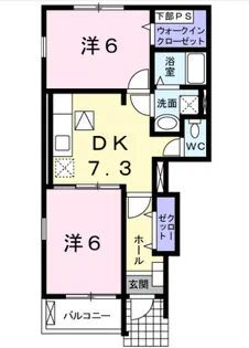 アリアーテ【1階】の間取り