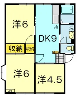 豊ハイツA【1階】の間取り