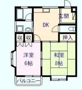 カーサ宮下【1階】の間取り
