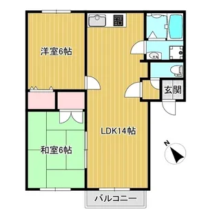 シャルマン ヴィー【1階】の間取り