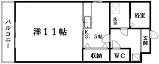フランネル【2階】の間取り