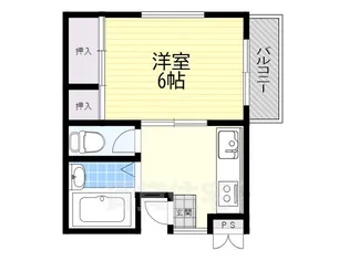 ハイツ寿里庵【2階】の間取り
