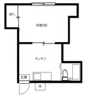 コーポ上村【1階】の間取り