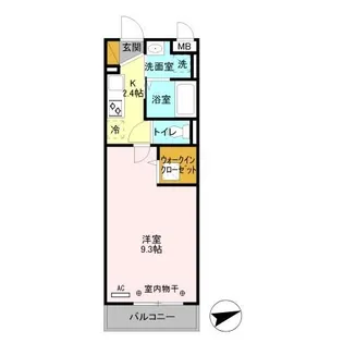 エレガンス・チヨダII【1階】の間取り
