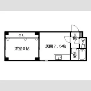 ノースランド芦屋【4階】の間取り