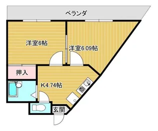 ウエストビレッジ【9階】の間取り