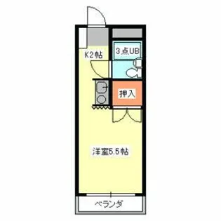 サンアベニュー東久留米【1階】の間取り