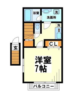 ガーネットハイツ【2階】の間取り