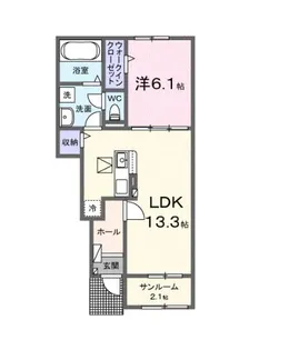 フェリーチェ【1階】の間取り