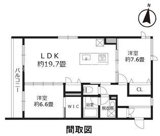 プレミールM【2階】の間取り