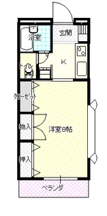 プラザマンション【4階】の間取り