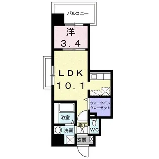 レイ・クレスト【3階】の間取り